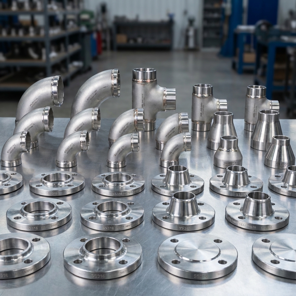 SS Buttweld Elbow 90 Deg